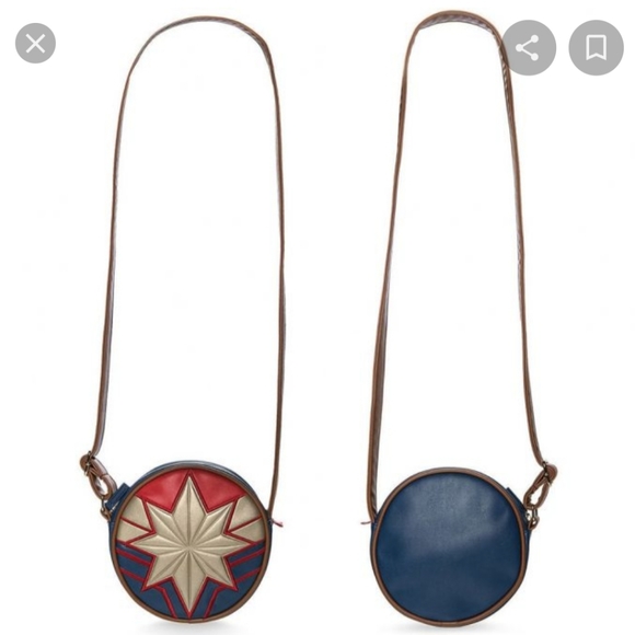 Disney Captain Marvel Circle Crossbody Bag - Picture 5 of 5